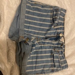 Blue jean shorts